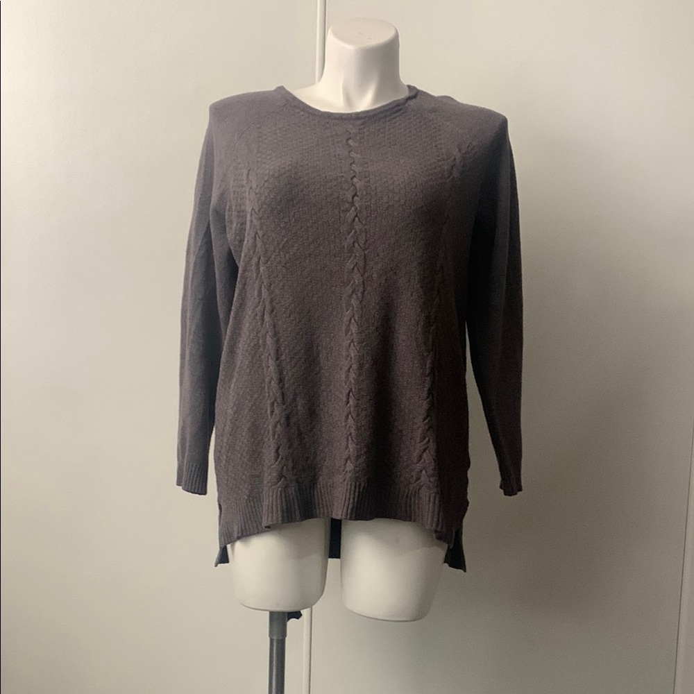 Evolution by Cyrus Brown Cable Knit Sweater